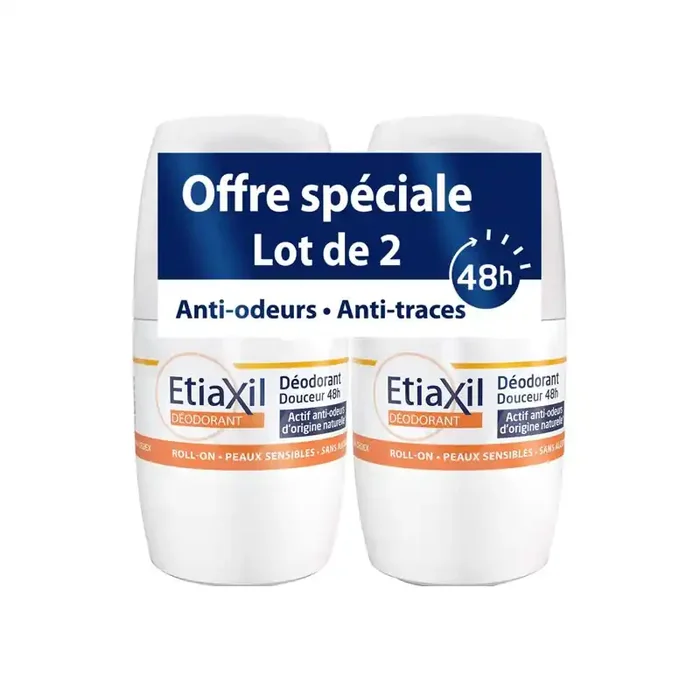 Etiaxil Deodorant Douceur 48h lot de 2 x 50ml