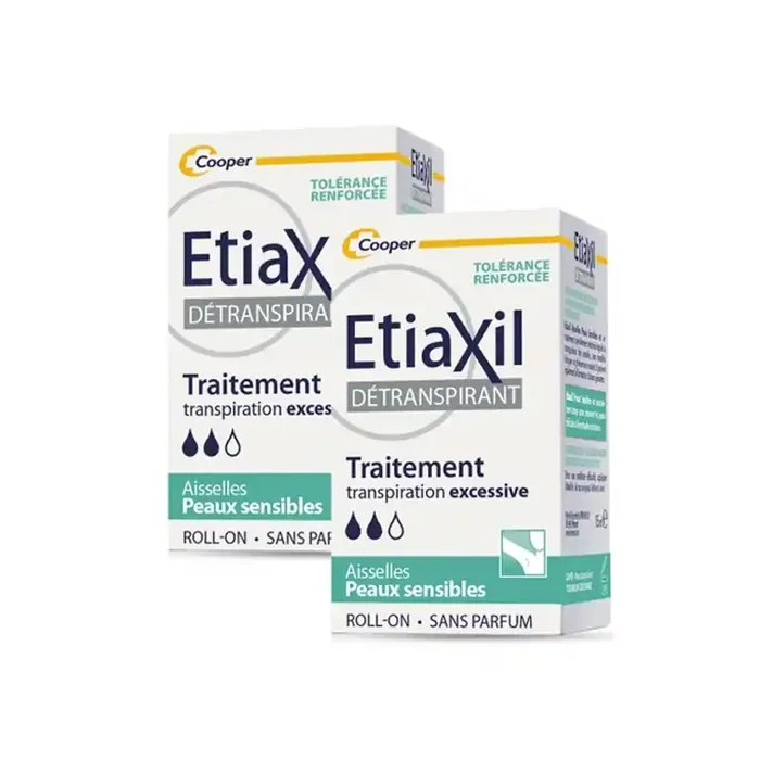 Etiaxil detranspirant roll-on peaux sensibles 2x15ml