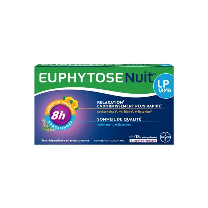 Euphytose Nuit LP 1,9mg 15 comprimes