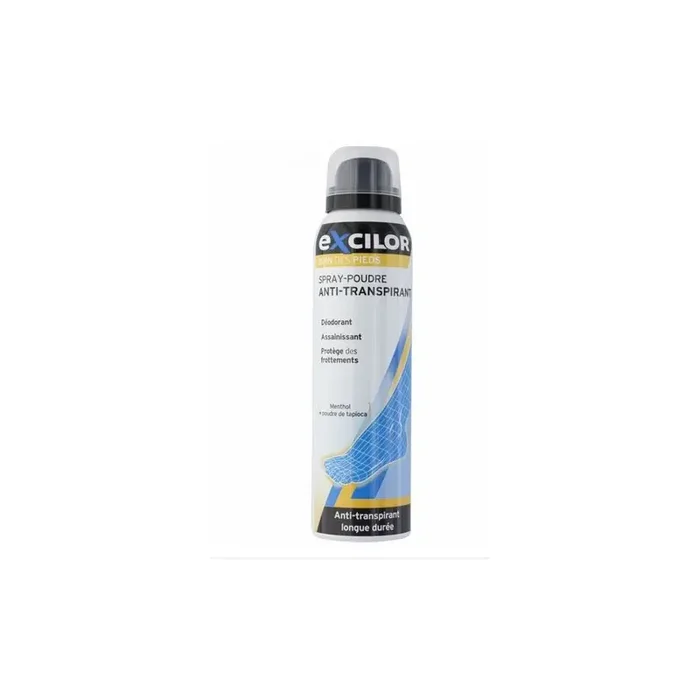EXCILOR SPRAY POUDRE ANTI TRANSPIRANT PIEDS 150ML VEMEDIA