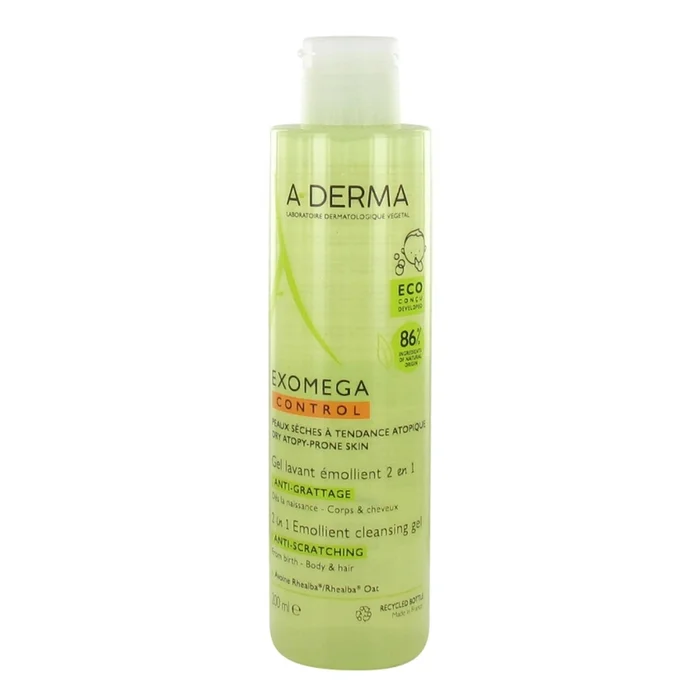 Exomega Control – Gel Lavant Emollient 2en1 Anti-Grattage 200 ml