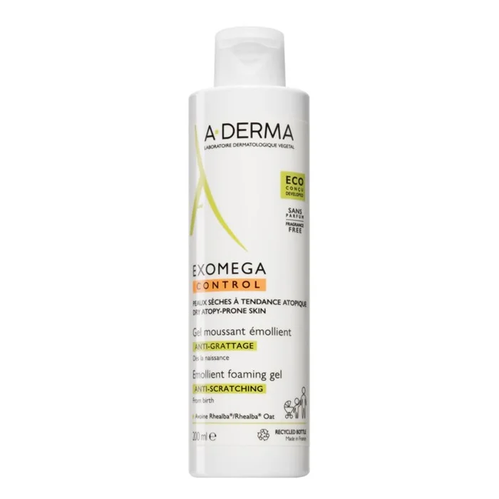 Exomega Control – Gel Moussant Emollient Anti-Grattage 200 ml