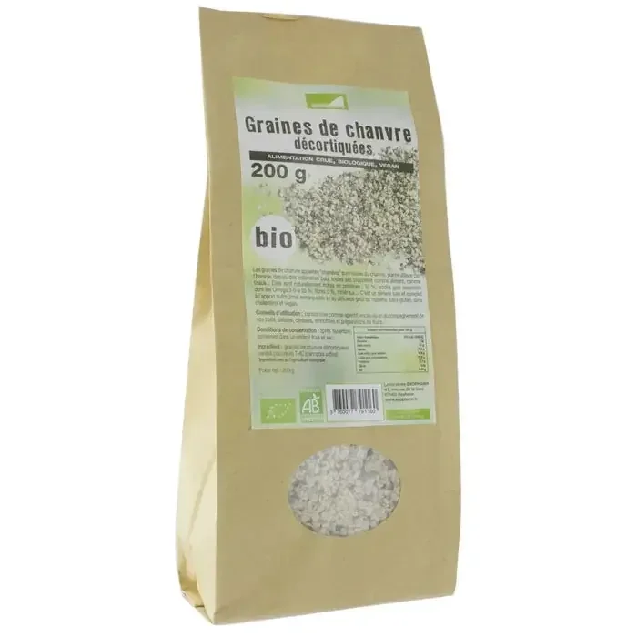 Exopharm Graines De Chanvre Bio 200g