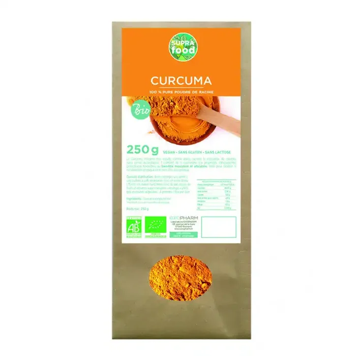 Exopharm Supra food CURCUMA BIO – POUDRE DE 250 G
