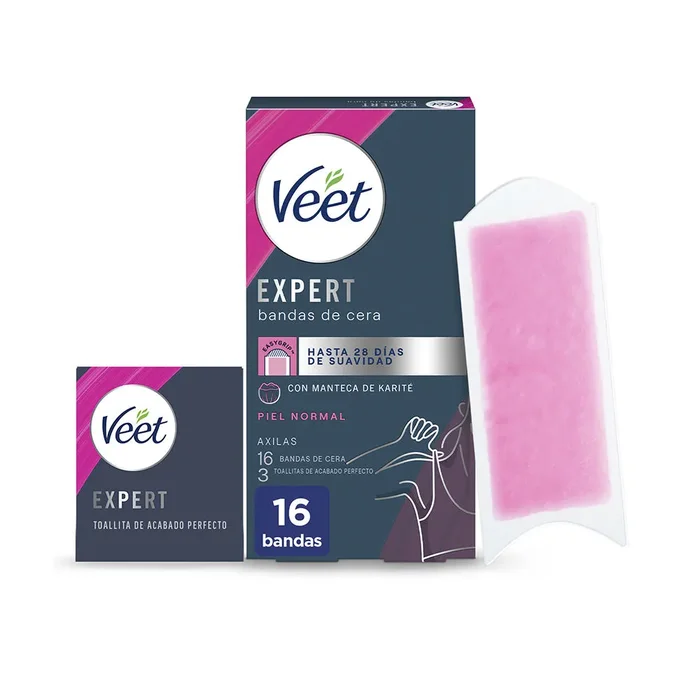 EXPERT ARMPITS bandes de cire à épiler peau normale 16 u