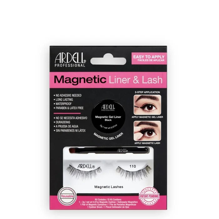 Eye-Liner + Faux-Cils Magnétiques – Kit 110 Noir
