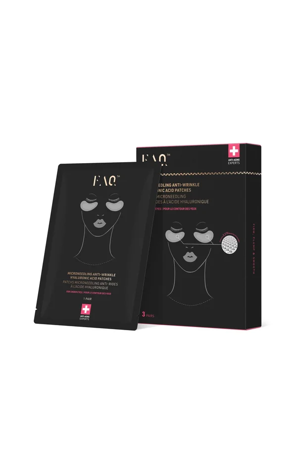 FAQ™ patchs microneedling contour des yeux – Acide hyaluronique – 3 paires