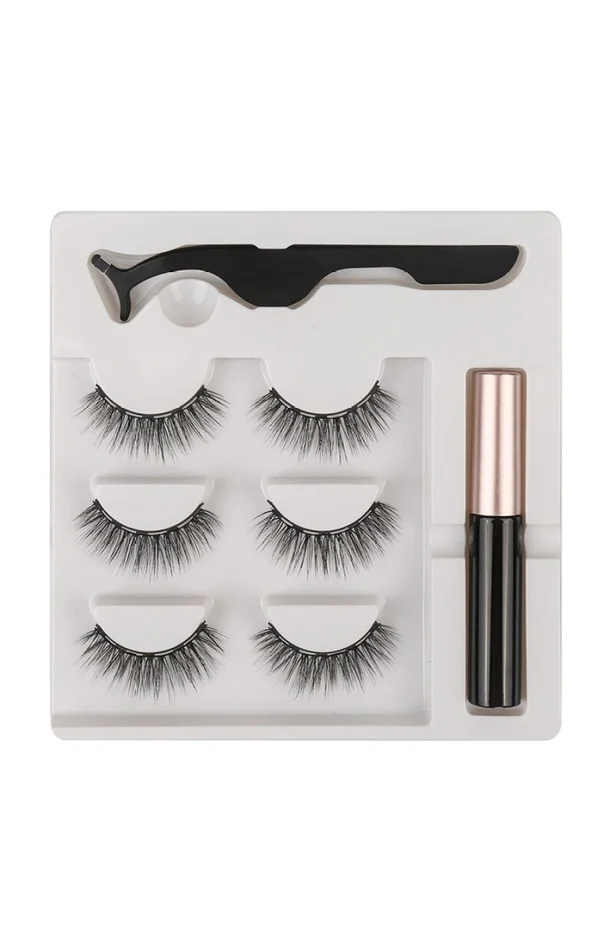Faux cils magnétiques & eyeliner – 3 paires