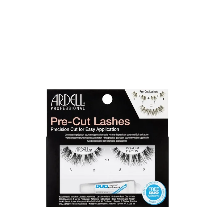 Faux-Cils Pré-Coupés – Demi Wispies Noir
