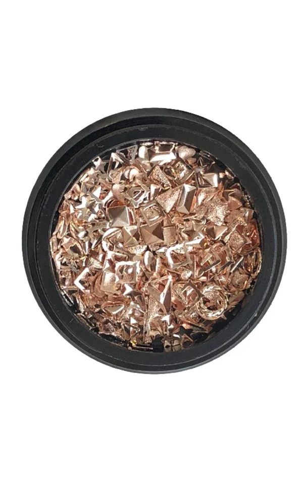 Feuilles d’or pour nail art – Metal Rose Gold