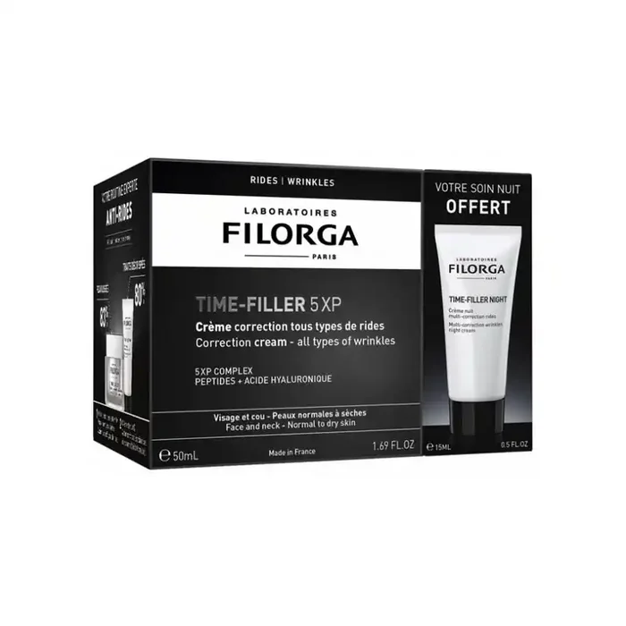 Filorga TIME-FILLER 5XP Creme Correction Rides 50ml + Night 15ml Offert