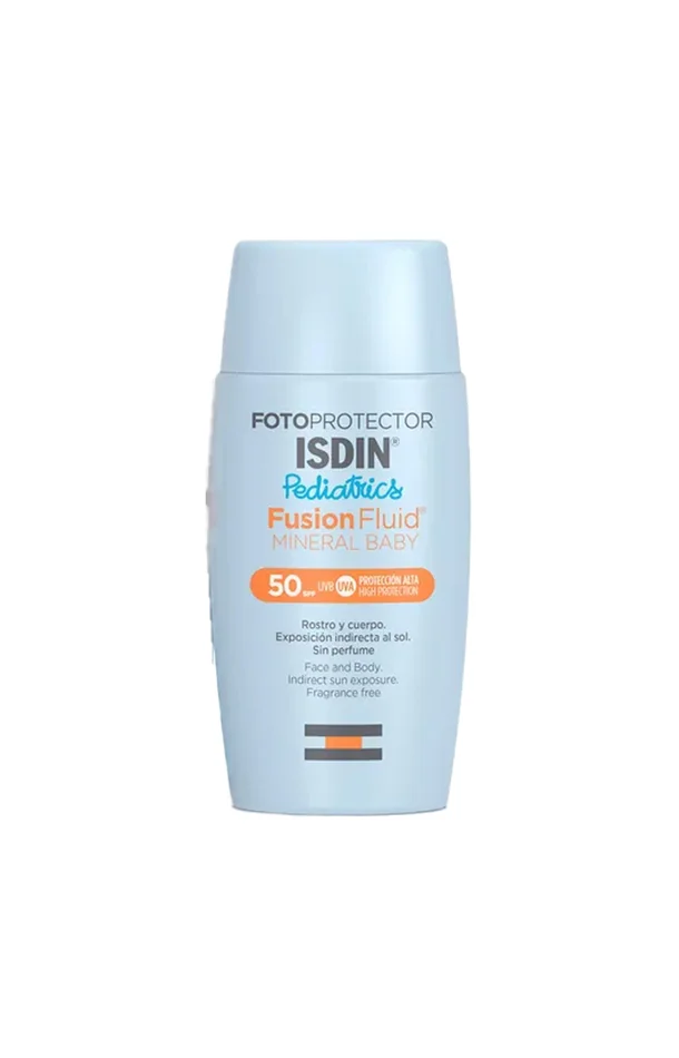 Fluide solaire minéral SPF 50 – Pediatrics Mineral Baby – Visage & corps – 50 ml – Enfant
