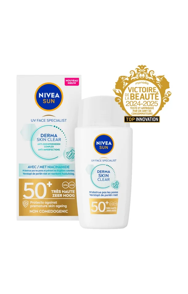 Fluide UV anti-imperfections SPF 50+ – Niacinamide & Vitamine E – Peau normale à grasse – 40 ml