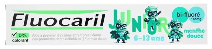 Fluocaril Junior Dentifrice 6-13 Ans à la Menthe Douce 75 ml