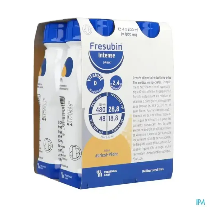 Fresubin intense drink abricot peche 200ml x4