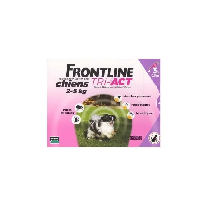 FRONTLINE TRI ACT CHIENS 2-5KG MERIAL