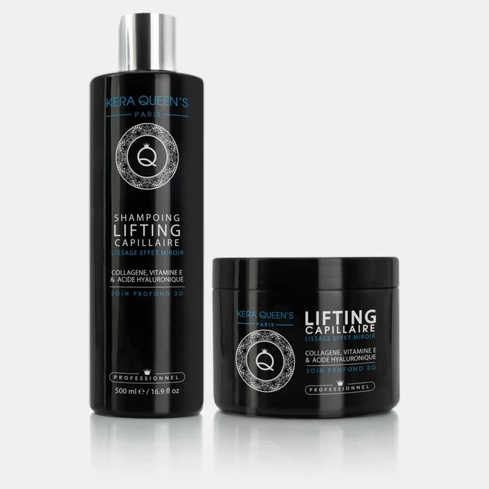 Gamme Lifting Collagène, vitamine E & acide hyaluronique – Shampoing 500ml + Soin 500ml
