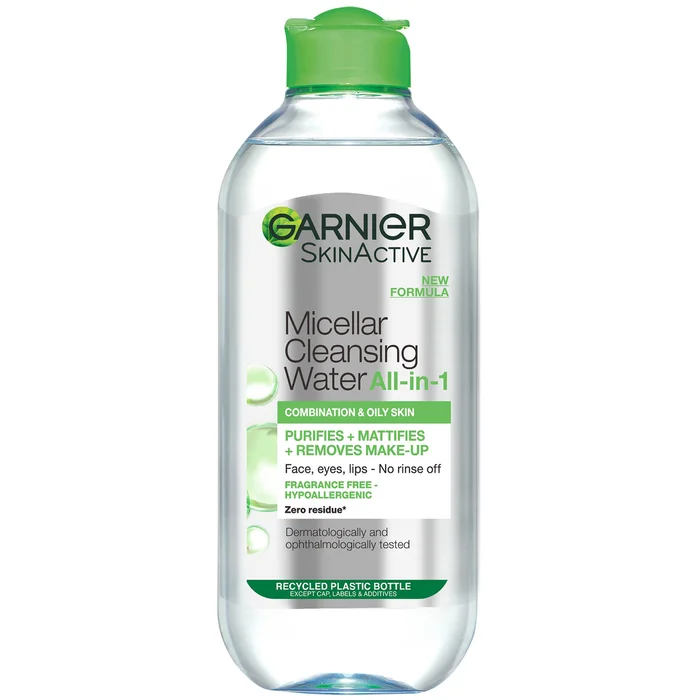 Garnier Solution Micellaire Nettoyant Visage et Démaquillant pour Peaux Mixtes 400 ml