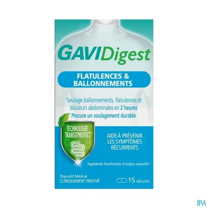 Gavidigest ballonnement gélule 15