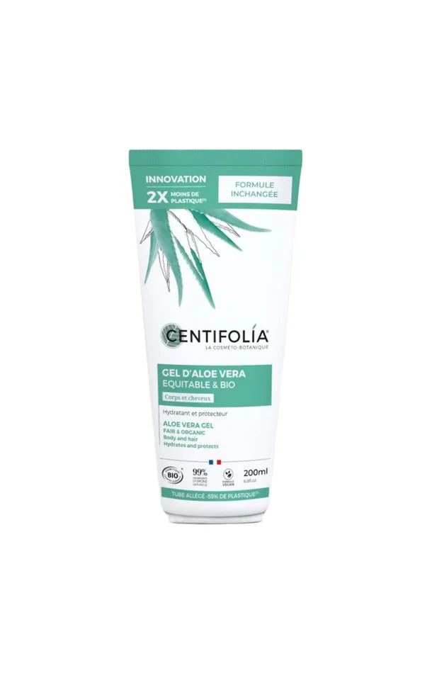 Gel d’aloe vera bio – Corps & cheveux – 200 ml