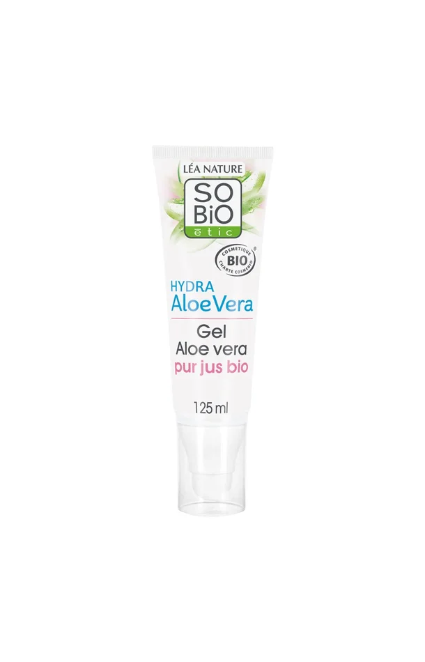 Gel d’aloe vera bio – Peaux sensibles & réactives – Visage & corps – 125 ml