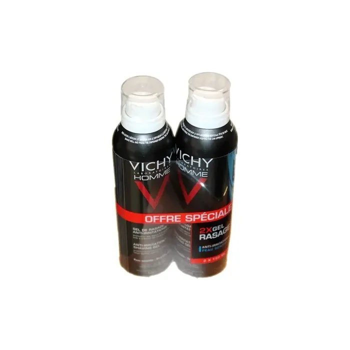 GEL DE RASAGE ANTI IRRITATIONS LOT DE 2 X 150ML VICHY HOMME
