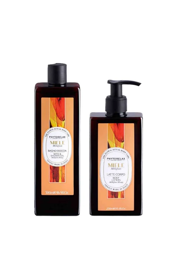 Gel douche & lotion nourrissante – Miel – Corps