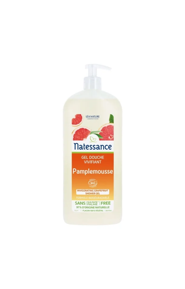 Gel douche bio rafraîchissant – Pamplemousse – 1 L