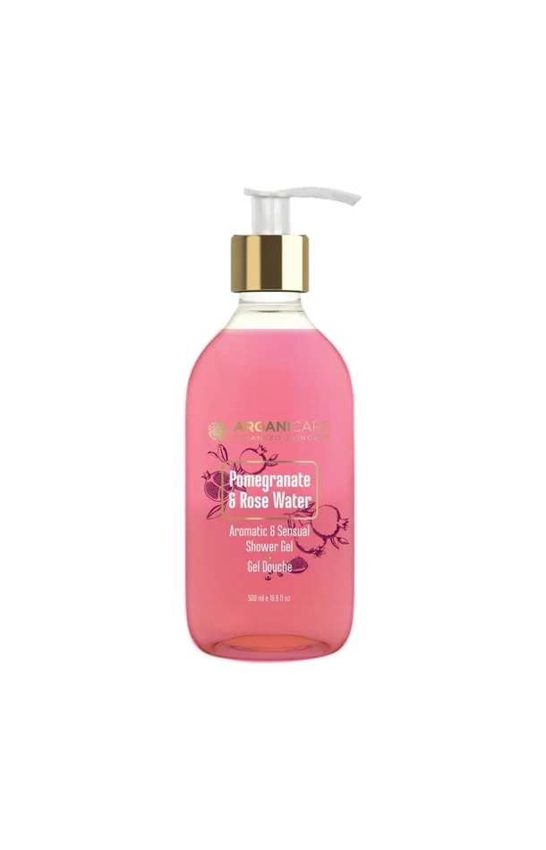 Gel douche hydratant – Grenade & eau de rose – 500 ml