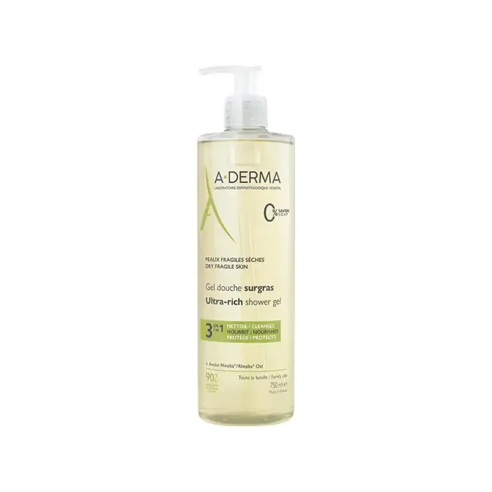 GEL DOUCHE SURGRAS 750ML A-DERMA