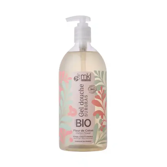 GEL DOUCHE SURGRAS FLEUR DE COTON BIO 1L MKL GREEN NATURE