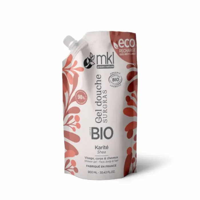 GEL DOUCHE SURGRAS KARITÉ BIO ECO RECHARGE 900ML MKL GREEN NATURE