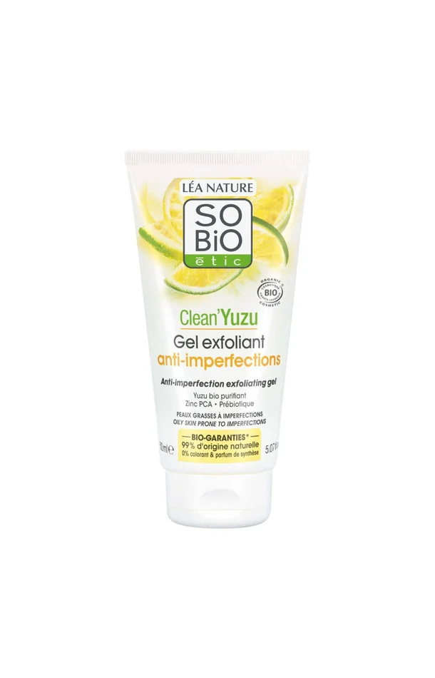 Gel exfoliant anti-imperfections bio – Clean’Yuzu – Peaux grasses à imperfections