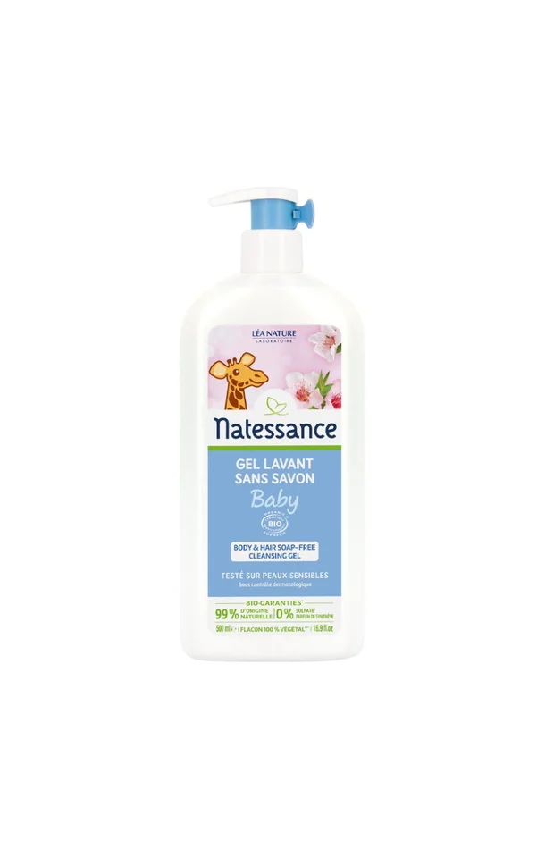 Gel lavant sans savon bio – Camomille – Bébé – 500 ml