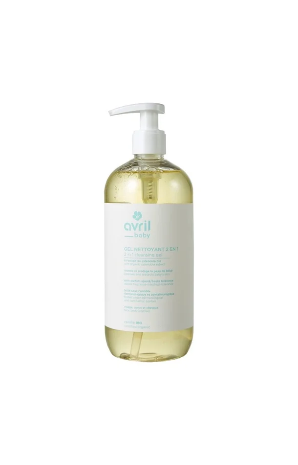 Gel nettoyant 2-en-1 bio – Camomille – Bébé – 500 ml