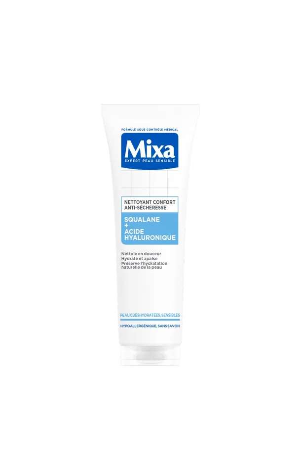 Gel nettoyant apaisant – Acide hyaluronique & squalane – Peaux sensibles – 200 ml