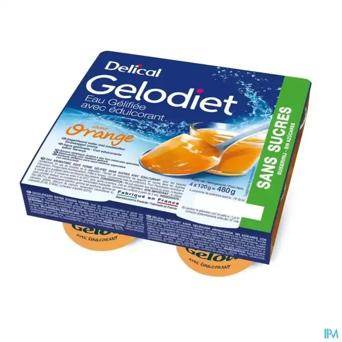 Gelodiet eau gelifiee edulcoree orange 120g x4