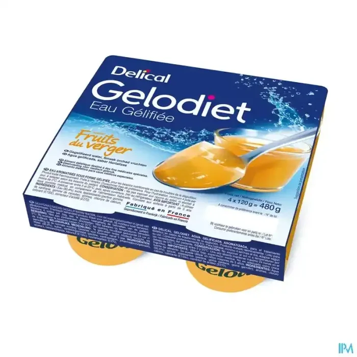 Gelodiet eau gelifiee fruits du verger 120g x4