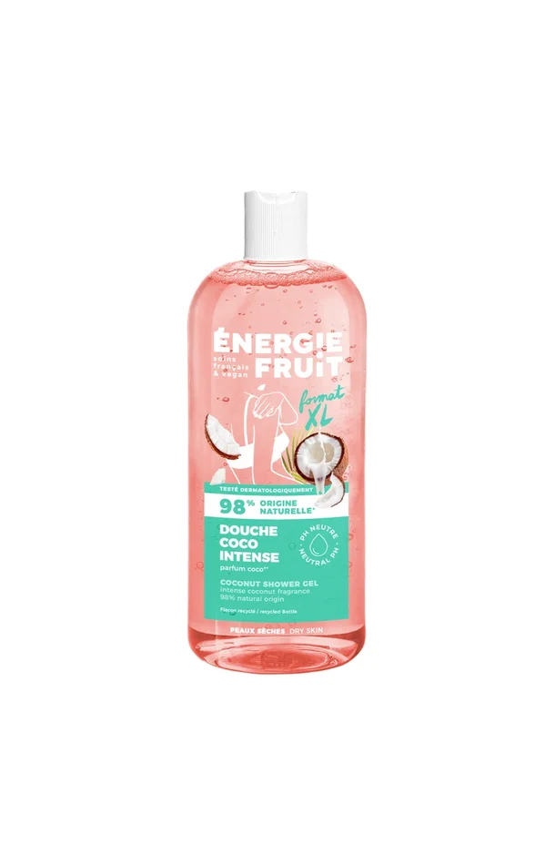 Gels douche hydratants – Huile de coco & beurre de karité bio – Peaux sèches – 2 x 500 ml