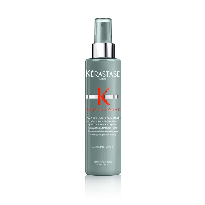 Genesis Homme – Spray de Force Épaississant pour cheveux affaiblis, tendance à s’affiner