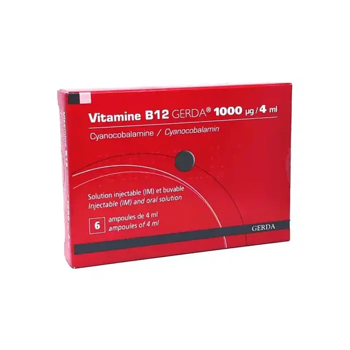 Gerda Vitamine B12 1000µg/4ml 6 ampoules
