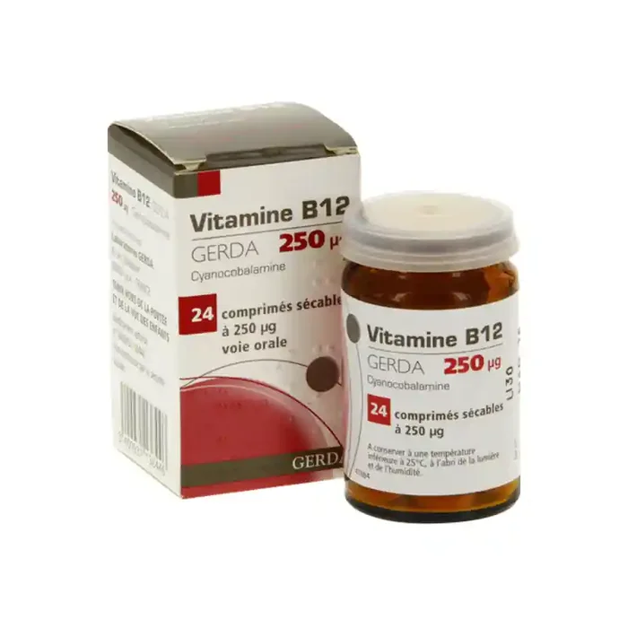 Gerda Vitamine B12 – 250 μg 24 comprimes secables