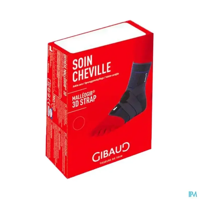 Gibaud malleogib 3d strap chevillere ligamentaire bleu t2