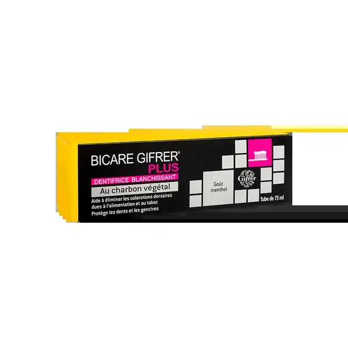Gifrer Bicare Plus dentifriche au charbon vegetal 75ml