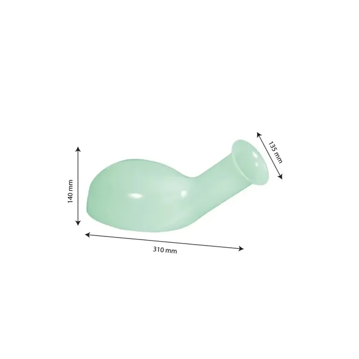 Gilac urinal plastique homme sans couvercle vert 1l