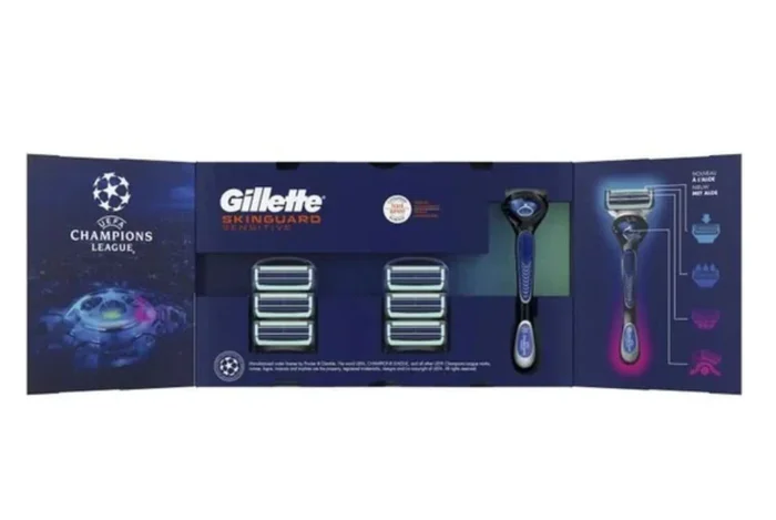 Gillette Rasoir Skinguard + 6 Lames recharge – Peaux Sensibles