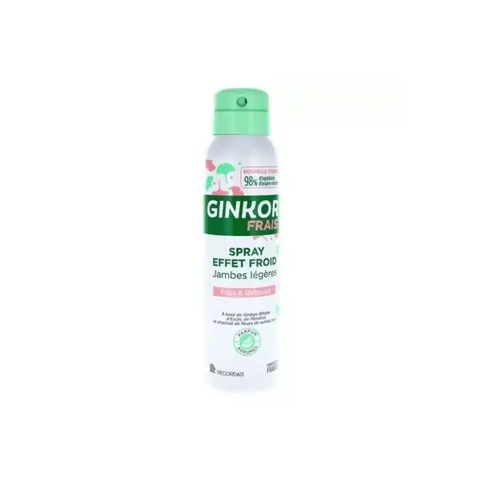 GINKOR FRAIS SPRAY EFFET FROID JAMBES LEGERES 125ML TONIPHARM