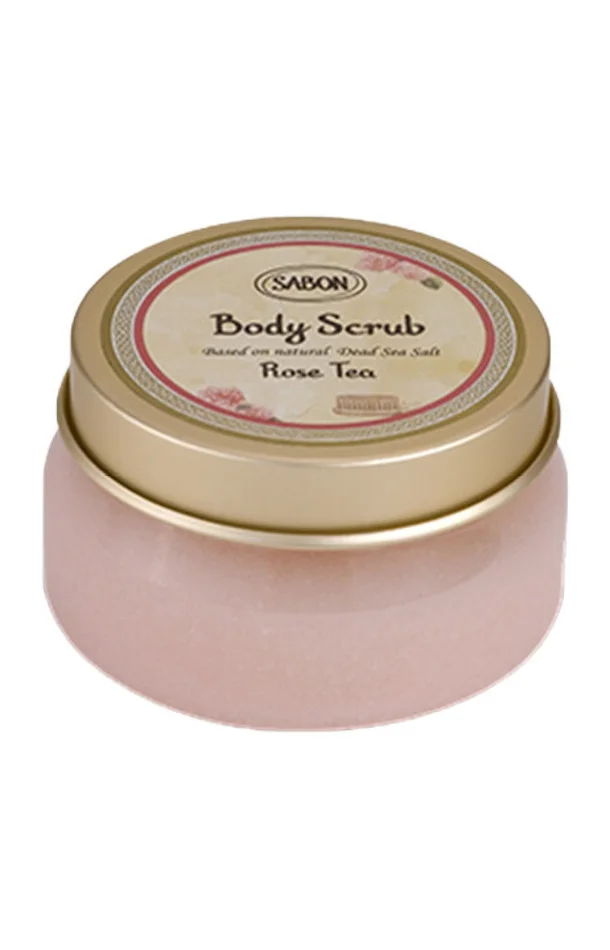 Gommage aux sels de la mer Morte – Rose & thé – Corps – 200 g