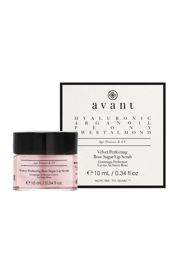Gommage perfecteur lèvres au sucre rose – Huile d’amande douce – 10 ml
