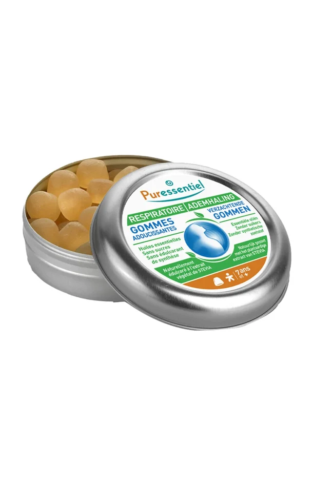 Gommes respiratoires – Voies respiratoires – Menthe & eucalyptus – 45 g